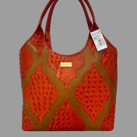 Brahmin Handbags - Brahmin Burnt Orange Salsa Tote Bag NWT